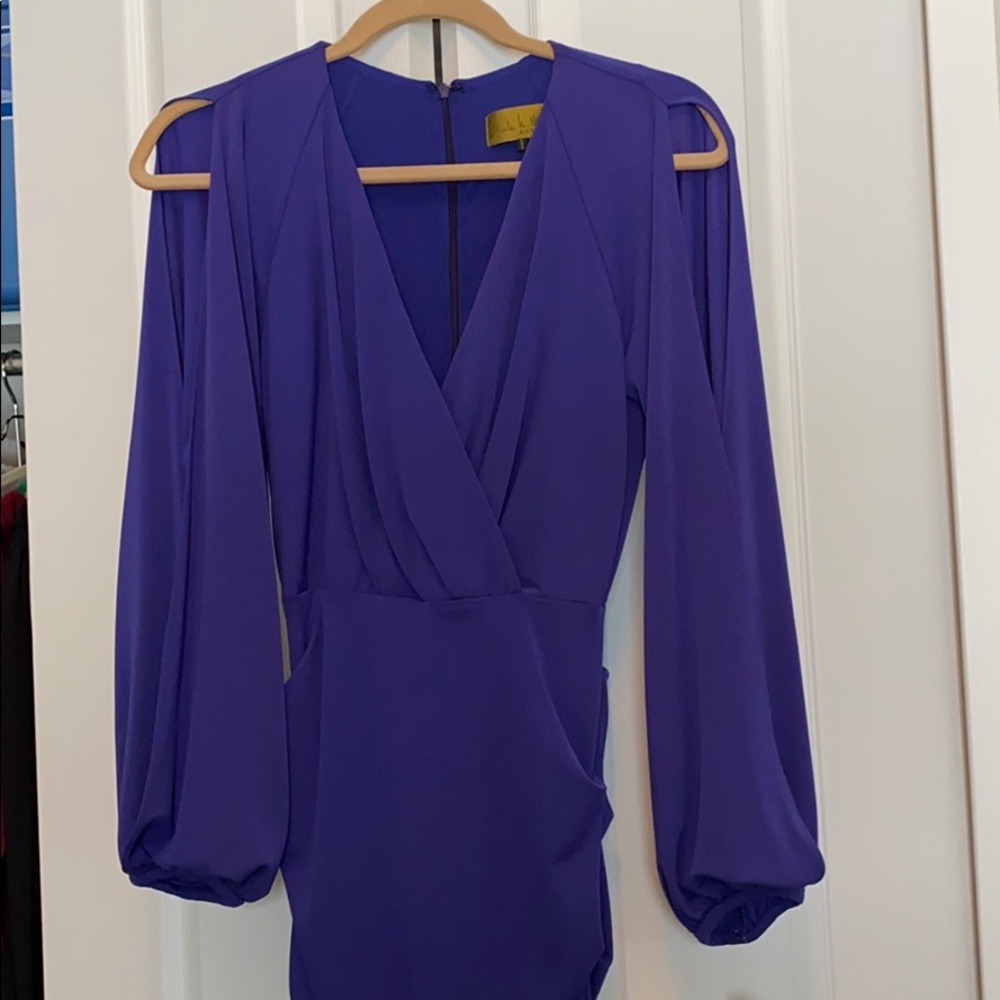 Nicole Miller grape purple dress